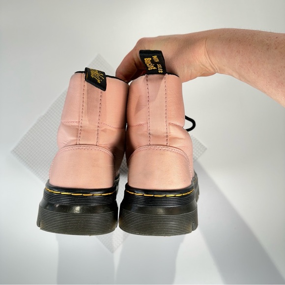 Dr Martens Combs Combat Boots Ankle Pink Lace Up Lug Sole Womens US 6 - Picture 6 of 13